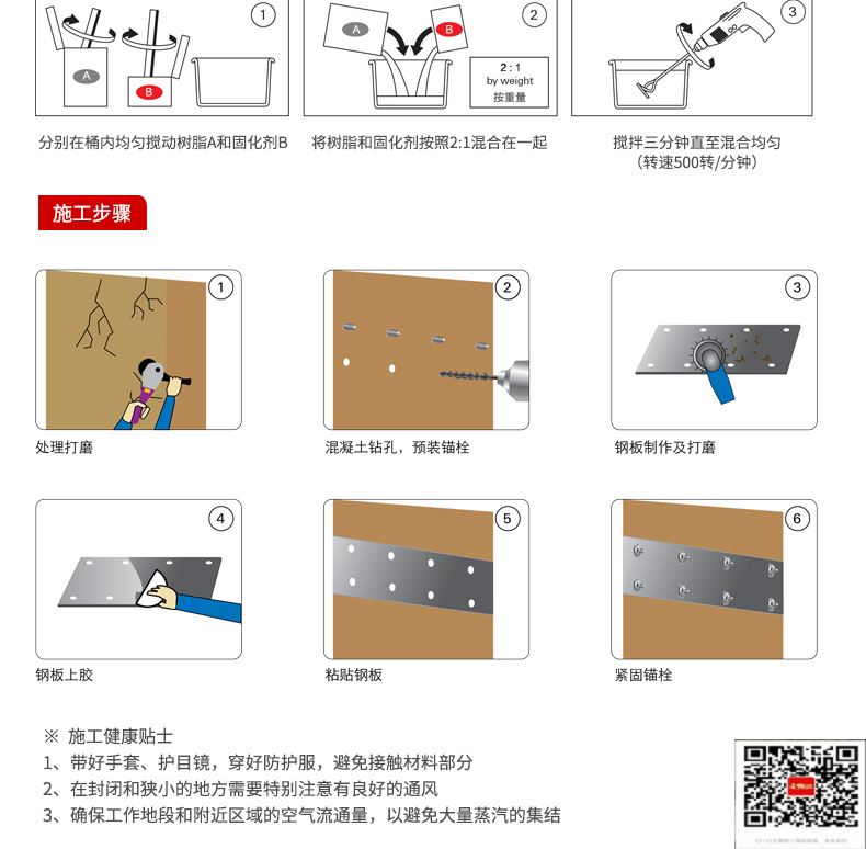 包钢聂荣粘钢加固施工过程